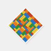 Colorful building blocparty servet (Hoek)