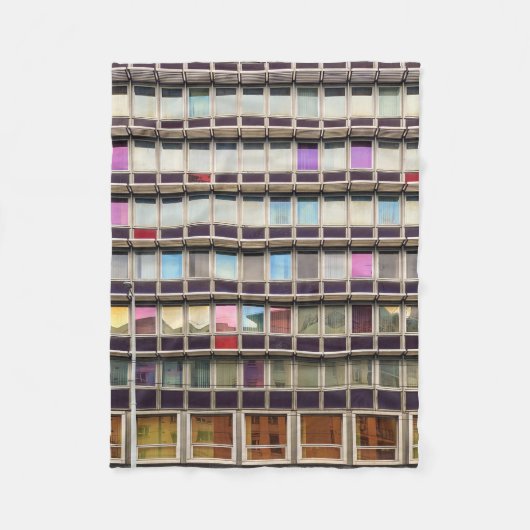 Colorful building fleece deken (Voorkant)