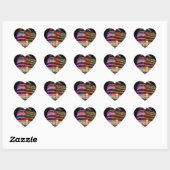 Colorful Building Heart Sticker (Vel)