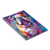 Colorful Bulldog Notitieboek (Rechterzijde)