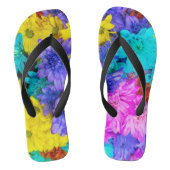 Colorful Bunch of Flowers Teenslippers (Voetbed)