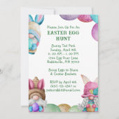 Colorful Bunny Gnomes Easter Egg Hunt Kaart (Voorkant)
