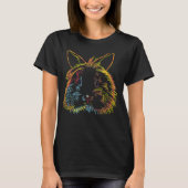 Colorful Bunny Lionhead Rabbit T-shirt (Voorkant)