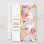 Colorful Bunny Rabbit Easter Hunt Brunch Invi Kaart (Voorkant)