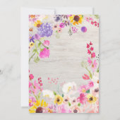 Colorful Bunny Rabbit Easter Hunt Brunch Kaart (Achterkant)