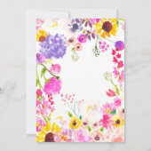 Colorful Bunny Rabbit Easter Hunt Brunch Kaart (Achterkant)