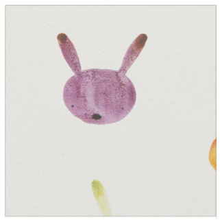 Colorful bunny stof