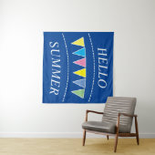 Colorful Bunting Hallo Summer Wandkleed (In Situ (horizontaal))