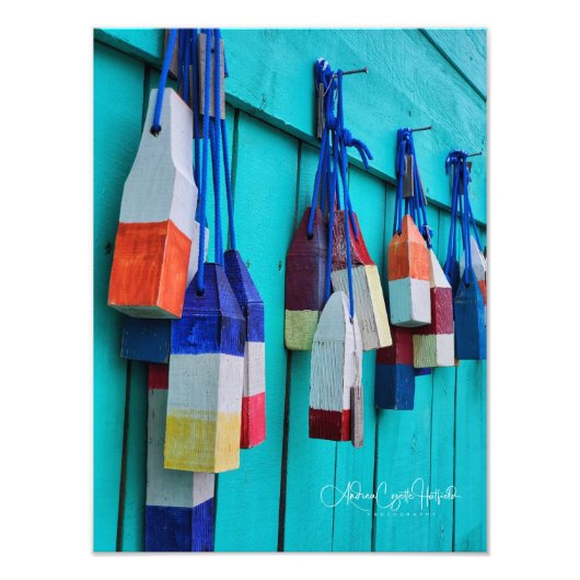 Colorful Buoys Foto Afdruk (Voorkant)