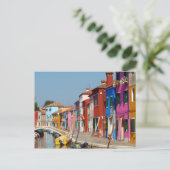 Colorful Burano Briefkaart (Staand voorkant)