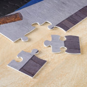 Colorful Burano Houses at Night Venice Italy Legpuzzel (Zijkant)