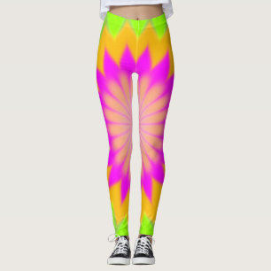Colorful Bursting Pattern Leggings