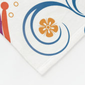 Colorful Butterflies and Flowers Patroon Fleece Deken (Hoek)