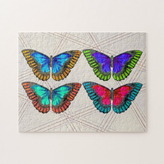 Colorful Butterflies Art Puzzle Legpuzzel (Horizontaal)
