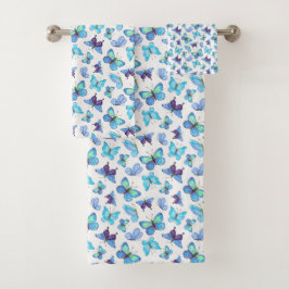 Colorful Butterflies Bad Handdoek