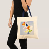 Colorful Butterflies - Bag Tote Bag (Voorkant (product))