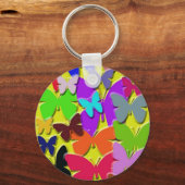 Colorful Butterflies Basic Sleutelhanger (Voorkant)