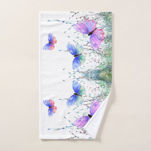 Colorful Butterflies Bath Towel Set Bad Handdoek (Handdoek)