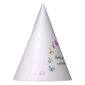 Colorful Butterflies Birthday Feesthoedjes (Links)