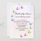 Colorful Butterflies Birthday Kaart (Voorkant)