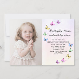 Colorful Butterflies Birthday Kaart