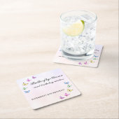 Colorful Butterflies Birthday Kartonnen Onderzetters (Insitu)