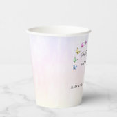 Colorful Butterflies Birthday Papieren Bekers (Rechts)