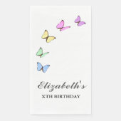 Colorful Butterflies Birthday Servet (Voorkant)