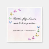 Colorful Butterflies Birthday Servet (Voorkant)