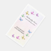 Colorful Butterflies Birthday Servet (Hoek)