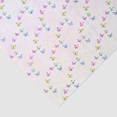 Colorful Butterflies Birthday Tissuepapier (Detail)