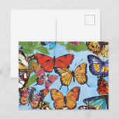 Colorful Butterflies Briefkaart (Voorkant / Achterkant)