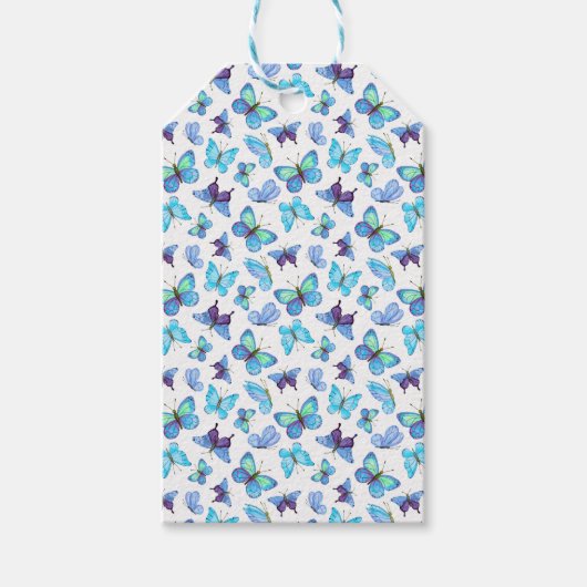 Colorful Butterflies Cadeaulabel (Voorkant)