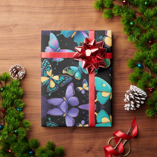 Colorful Butterflies Cadeaupapier (Feestdagen Geschenken)