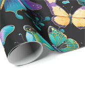 Colorful Butterflies Cadeaupapier (Rol Hoek)