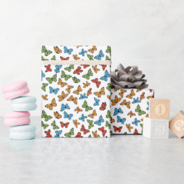 Colorful Butterflies Cadeaupapier