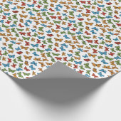 Colorful Butterflies Cadeaupapier (Hoek)