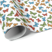 Colorful Butterflies Cadeaupapier (Rol Hoek)