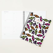 Colorful Butterflies Decorative Pattern Diary Planner (Display)