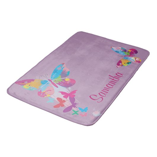 Colorful Butterflies Design Mat (Gekanteld)