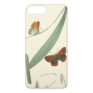 Colorful Butterflies die rond een leder stroomt iPhone 8/7 Plus Hoesje