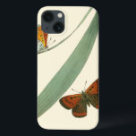 Colorful Butterflies die rond een leder stroomt Case-Mate iPhone Case<br><div class="desc">Een ongecontroleerde afdruk van twee kleurrijke vlinders die rond een blad fladderen. Hoewel het stuk eenvoudig is,  is het verbijsterend in zijn schoonheid. Geef dit als cadeau aan een geliefde,  of bederf jezelf!</div>