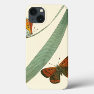 Colorful Butterflies die rond een leder stroomt iPhone 13 Hoesje
