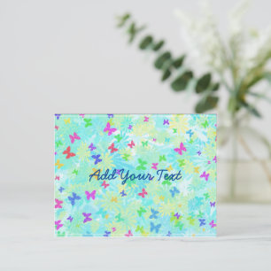 Colorful Butterflies en Daisies van Shirley Taylor Briefkaart