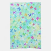 Colorful Butterflies en Daisies van Shirley Taylor Theedoek (Verticaal)