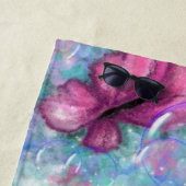 Colorful Butterflies Flying Beach Towel - Joy Strandlaken (In situ)