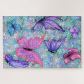 Colorful Butterflies Flying - Cute Legpuzzel (Horizontaal)