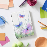 Colorful Butterflies Flying iPad Air Cover Spring<br><div class="desc">Spring Joy - Colorful Butterflies die in de Waterverf van de Natuur het Schilderen Butterfly en Flowers vliegen - kies/voeg Uw favoriete Tekst/Kleur toe - maak Uw Unieke Gift - Resize en beweeg of verwijder en voeg elementen met aanpassingshulpmiddel toe! - Tekening en ontwerp door MIGNED. Je kunt ook mijn...</div>