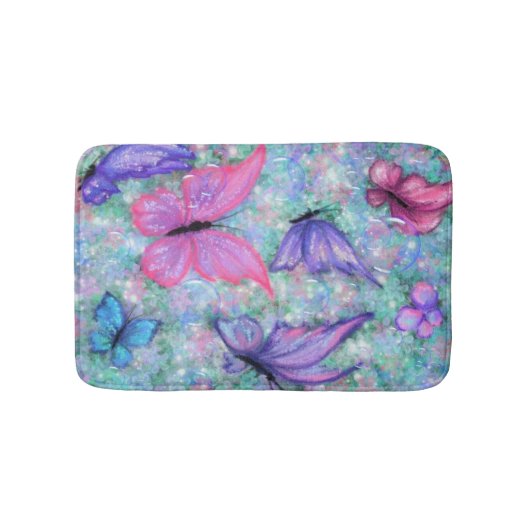 Colorful Butterflies Flying - Joy Badmat (Voorkant)