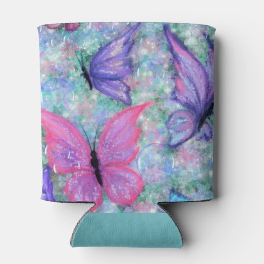 Colorful Butterflies Flying - Joy Blikjeskoeler (Achterkant)